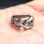 PENDRA Crownthorn Stainless Steel Crown of Thorns Ring