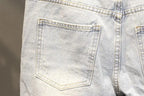 High Quality New Summer Korean Luxury Clothing Design Men's Casual Denim Shorts Distressed Cat Whisker Streetwear Short Pants