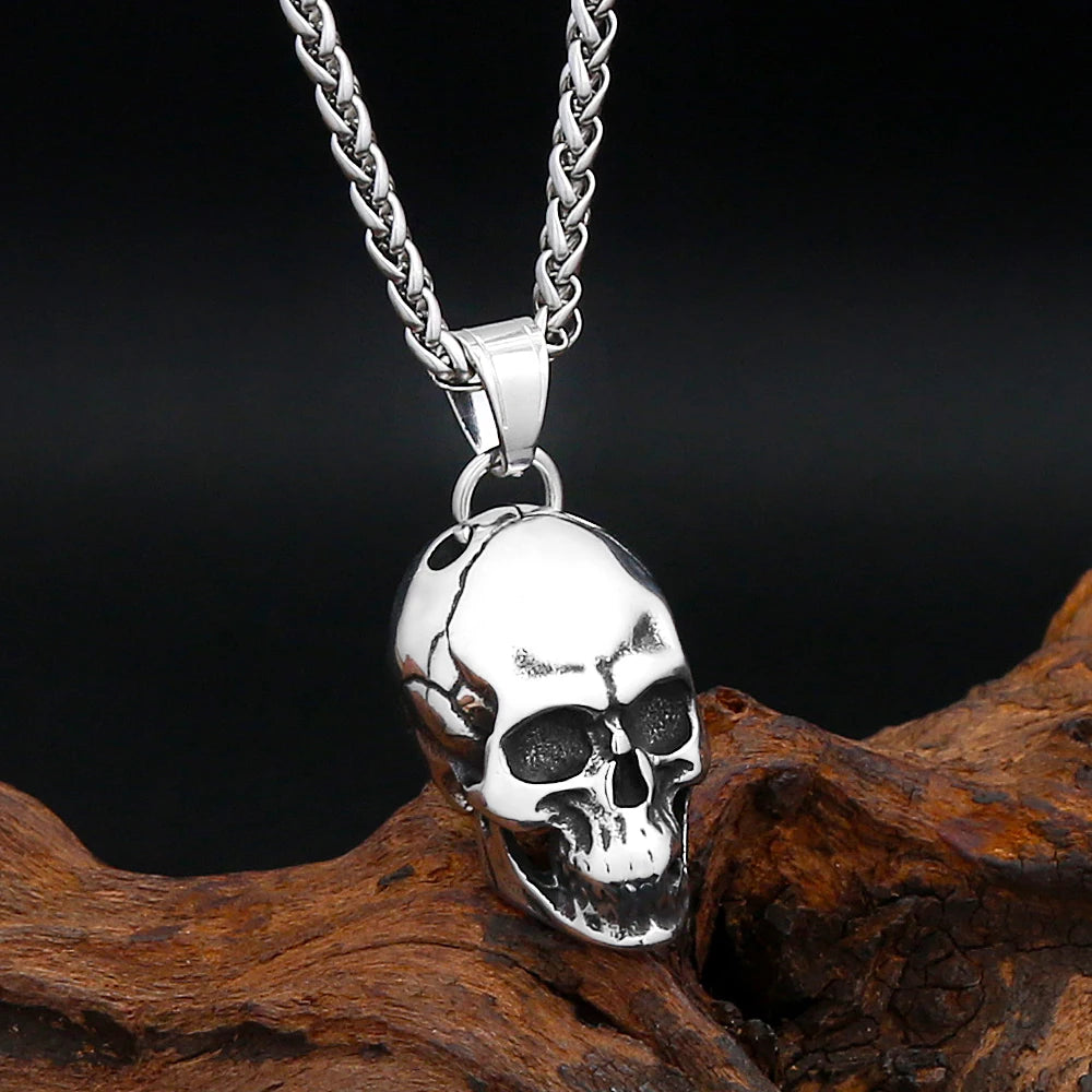 PENDRA Skull3D Punk 3D Skull Necklace