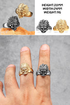 PENDRA Punk Gothic Skull Ring