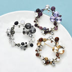 PENDRA Wreathelle 3-Color Crystal Flower Wreath Brooch