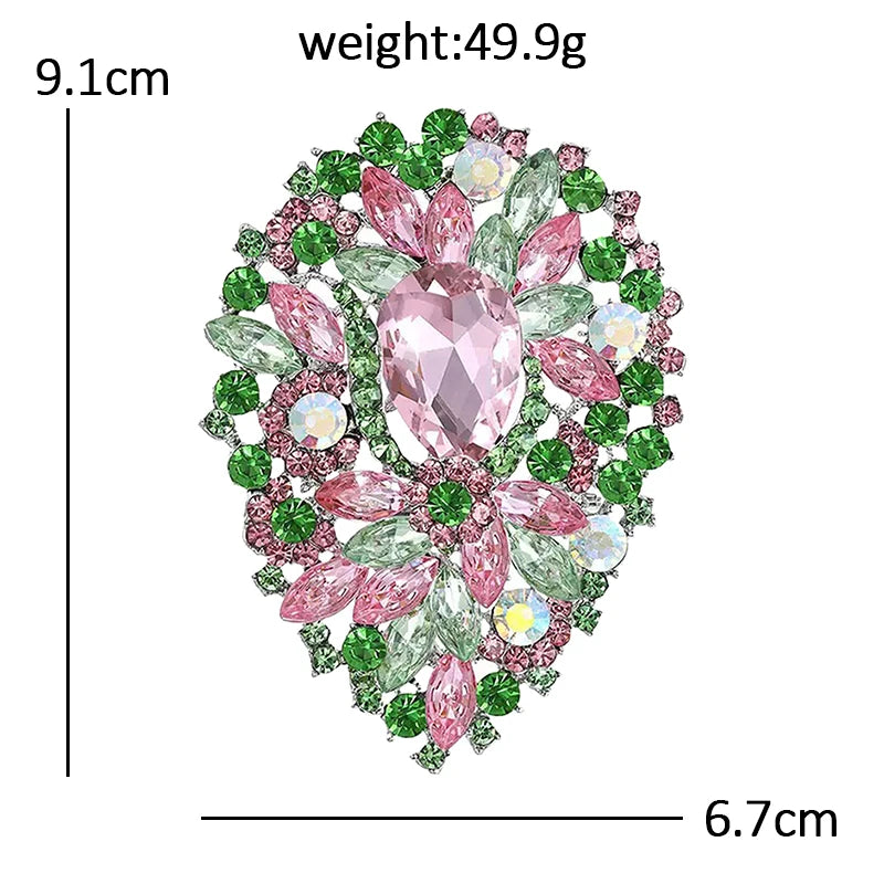 PENDRA Florielle4 Crystal Brooch