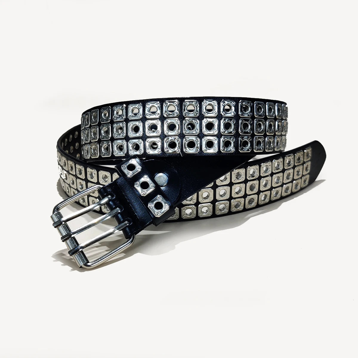 PENDRA Celesellea Genuine Leather Cross Punk Belt