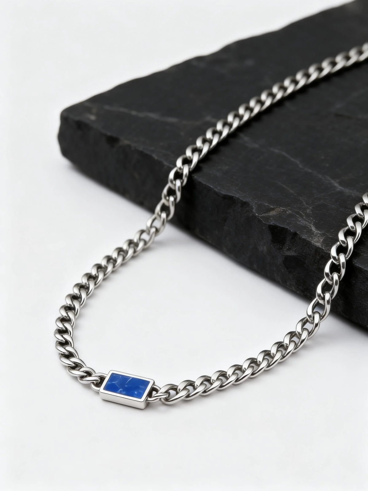 PENDRA Cuban Stone Link Chain Necklace