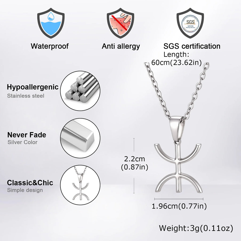 PENDRA Letter Africa Necklace