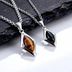 PENDRA Stone Geometry Pendant Necklace
