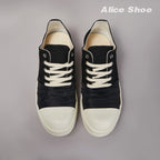 PENDRA Pleated Noir Black Canvas High-Top Zip Thick-Sole Edition 2 Platform Sneakers