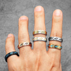 PENDRA Starry Night Stars Steel Ring