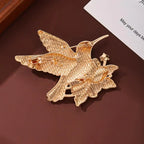 PENDRA Hummingbird Luminous Bird Brooch