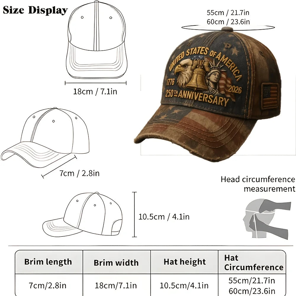 PENDRA Flag Patriotic Cap