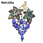 PENDRA Violetta Purple Rhinestone Grape Brooch