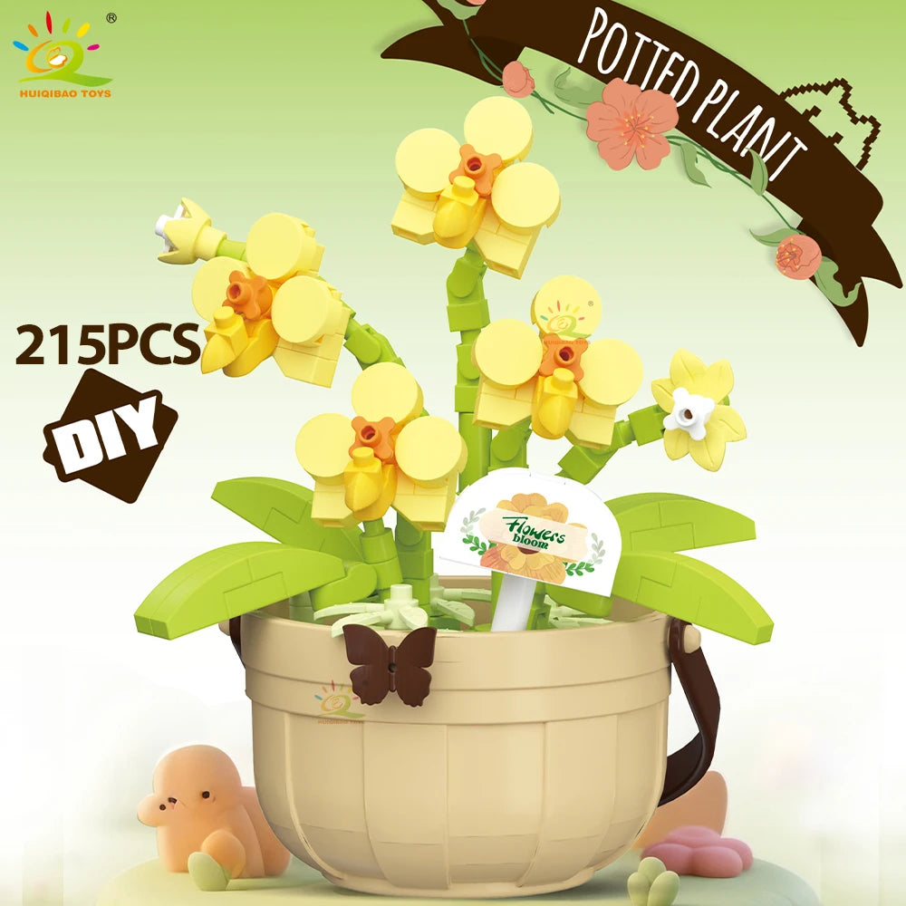 PENDRA Rose Sunflower Micro Building Set