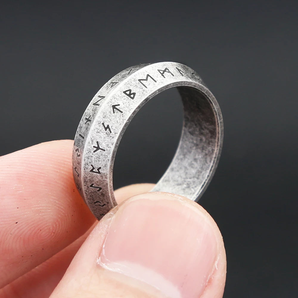 PENDRA Futhark Nordic Viking Rune Ring