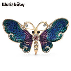 PENDRA Enamel Butterfly Brooch