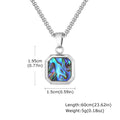 PENDRA Square Abalone Necklace