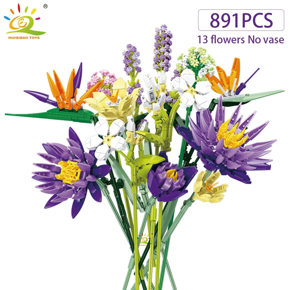 PENDRA Bouquet Plants Floral Building Set