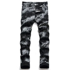 PENDRA Denim Printed Pants