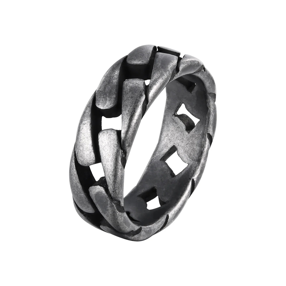 PENDRA Miami Curb Link Steel Ring