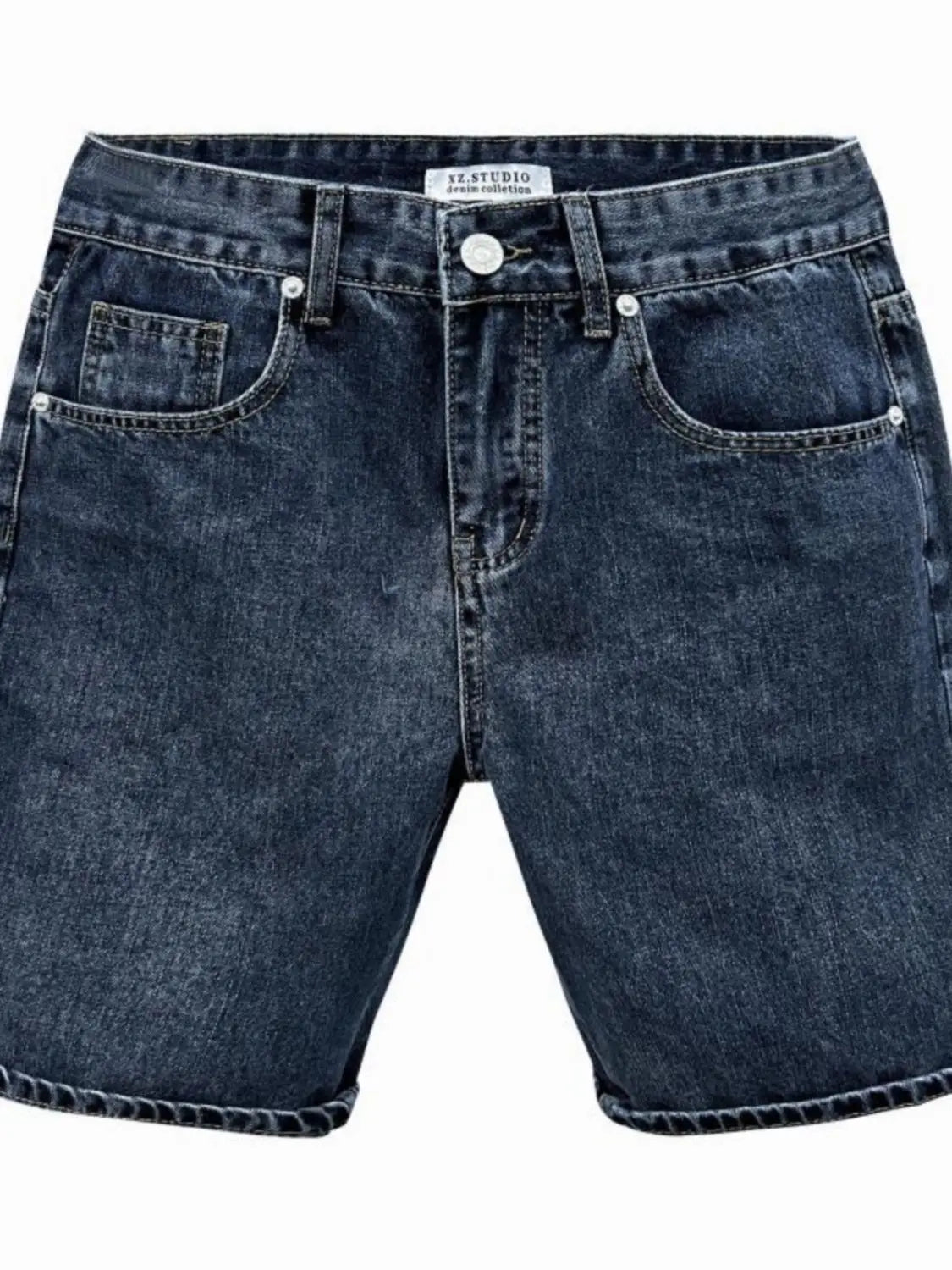 Men's Denim Shorts 2025 Summer Thin Five-point Pants Versatile Simple CowBoys Korean Blue Overalls Denim Short Medium Pants Man