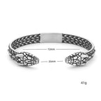 PENDRA Twin Serpent Adjustable Cuff Bracelet