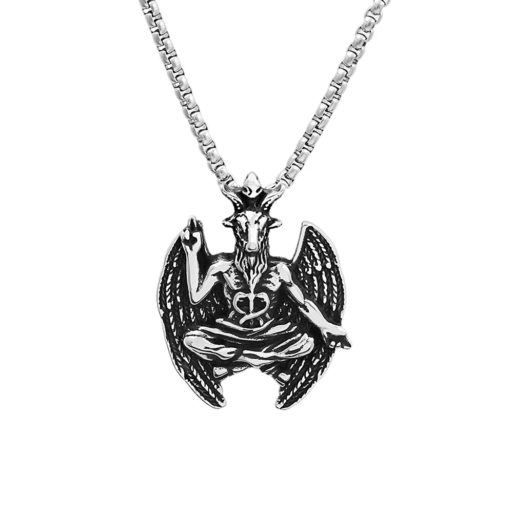 PENDRA Satanicgoat Gothic Goat Pendant Necklace
