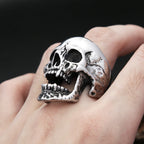 PENDRA Skullpunk Gothic Stainless Steel Skull Ring