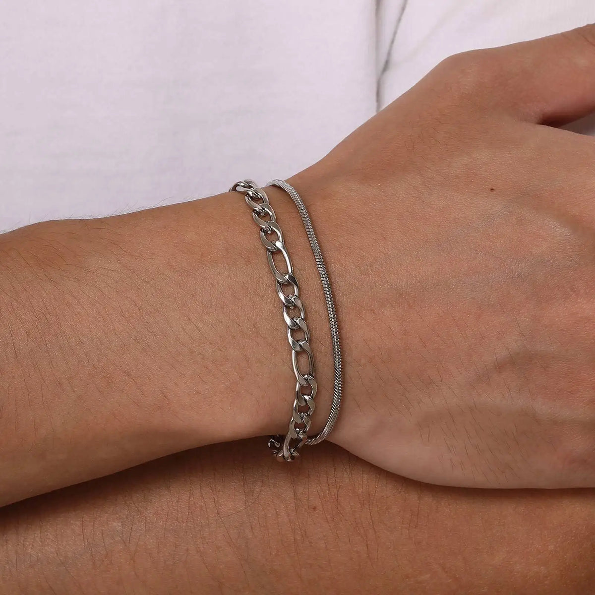 PENDRA Figaro Silver Bracelet