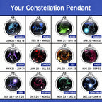 PENDRA Zodiacglow Luminous Twelve Constellations Pendant Necklace