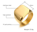 PENDRA Personalized Initials Letter Steel Ring