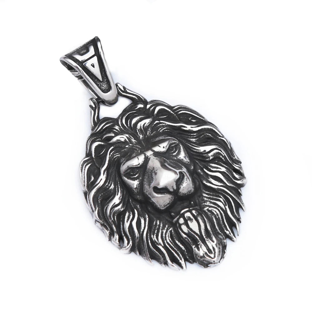 PENDRA Lioncrest Stainless Steel Lion Pendant