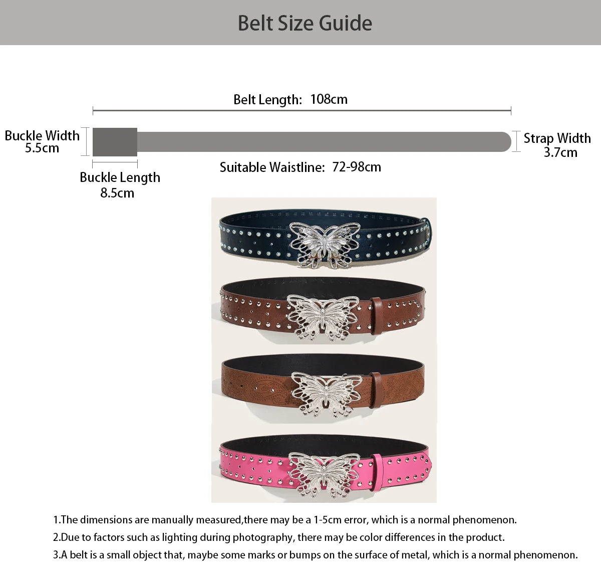 PENDRA Lunaora Pink Gothic Hollow Belt