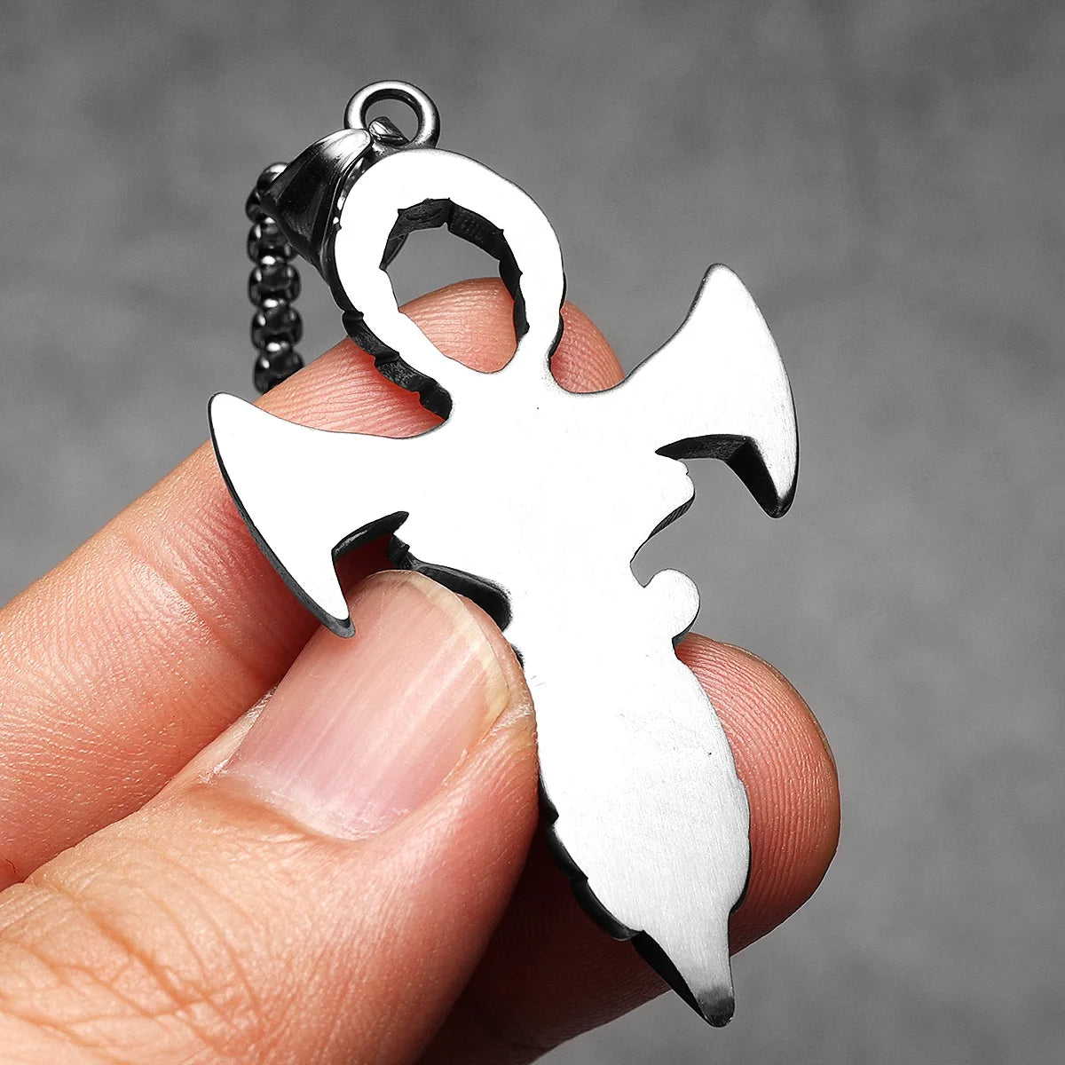 PENDRA Eye Horus Steel Necklace