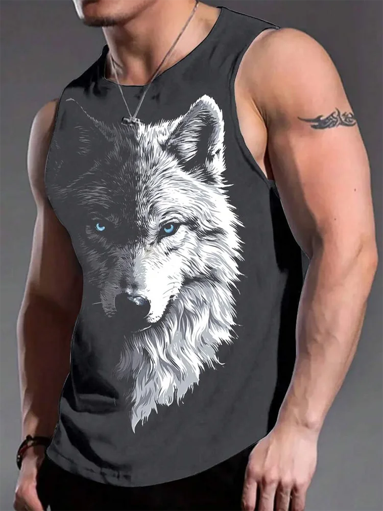PENDRA Muscle Duck Print Tank Urban Sleeveless Tees Tank Top