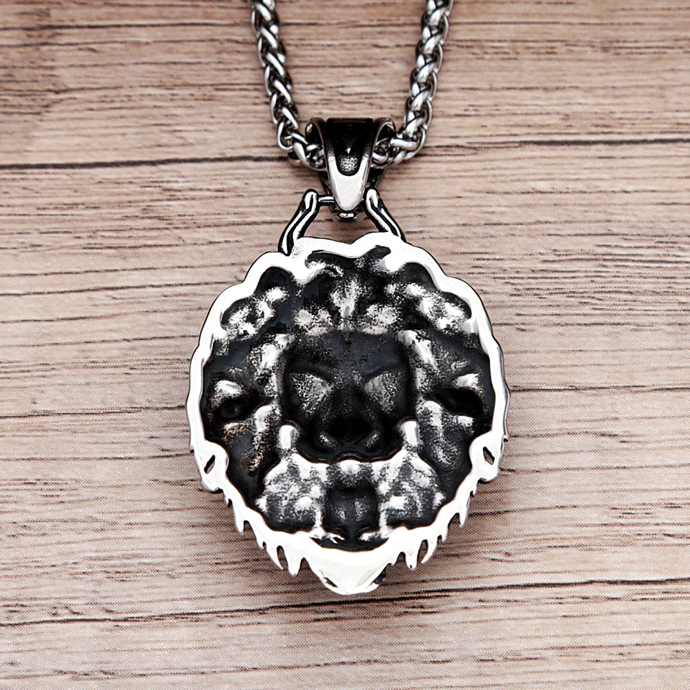 PENDRA Lioncrest Stainless Steel Lion Pendant
