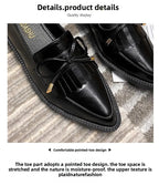 PENDRA Leather Platform British Small Shoes