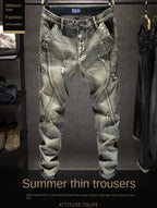 PENDRA Denim Straight Pants