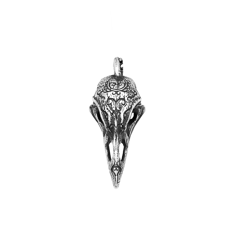 PENDRA Odinskull Nordic Odin Crow Skull Necklace