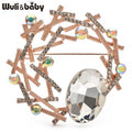 PENDRA Celestine Crystal Brooch