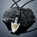 PENDRA Vegvisir Norse Leather Necklace