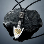 PENDRA Vegvisir Norse Leather Necklace