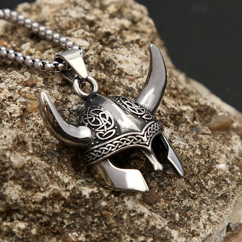 PENDRA Helmetmask Stainless Steel Helmet Mask Pendant