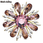 PENDRA Daisyelle Crystal Daisy Flower Brooch