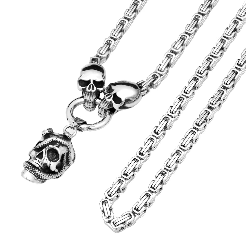 PENDRA Skullforge 316L Stainless Steel Skull Pendant