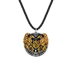 PENDRA Crow Rune Punk Necklace