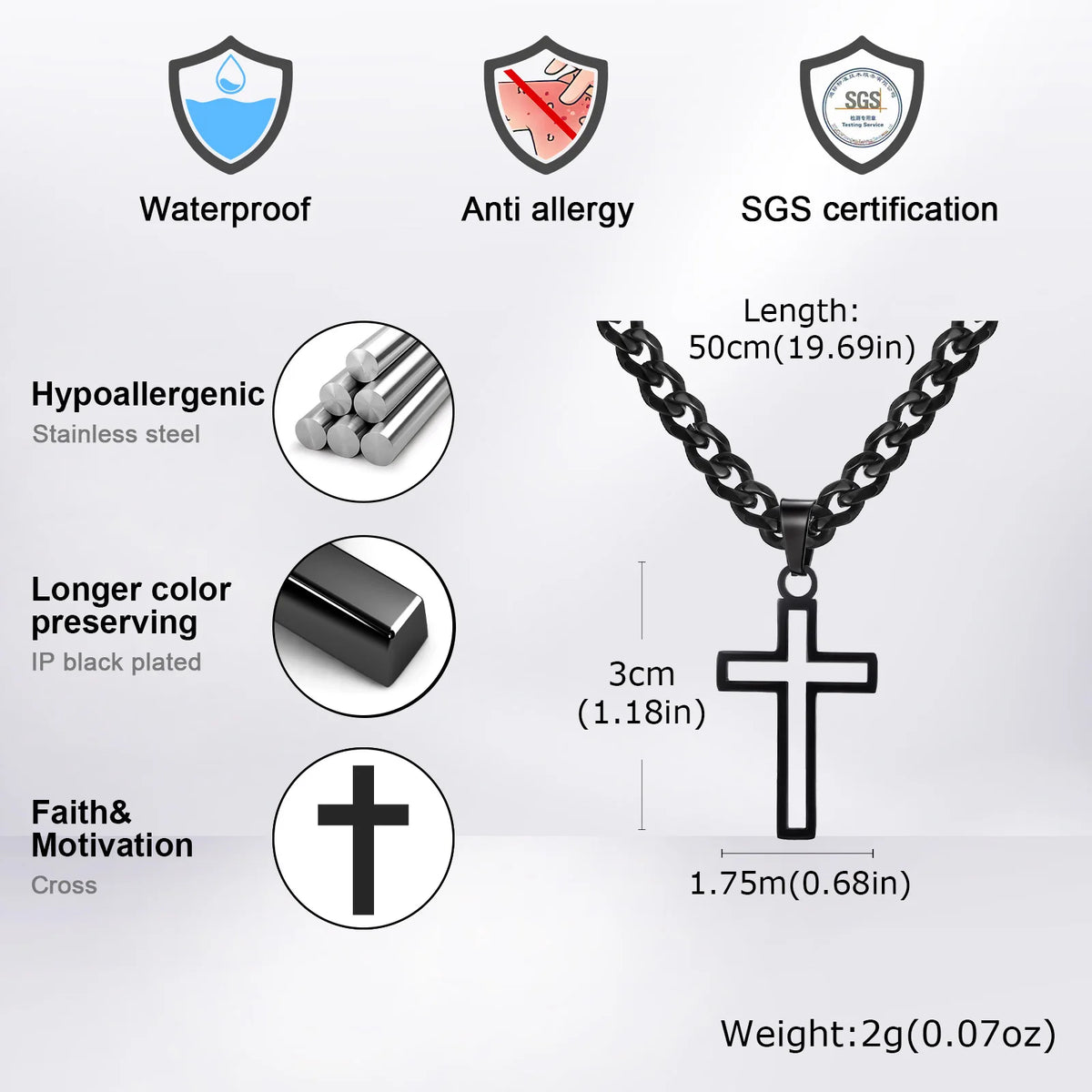 PENDRA Cross Basic Pendant Necklace
