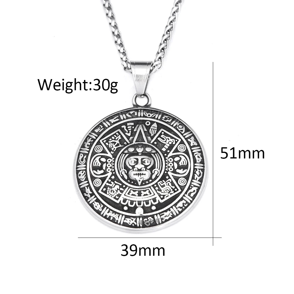 PENDRA Mayanforge Black Mayan Symbol Pendant