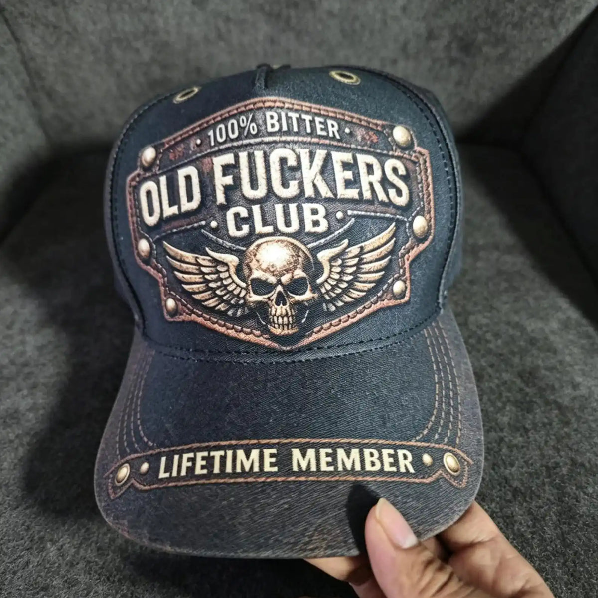 PENDRA Old Fuckers Club Embroidered Cotton Twill Lifetime Member Cap