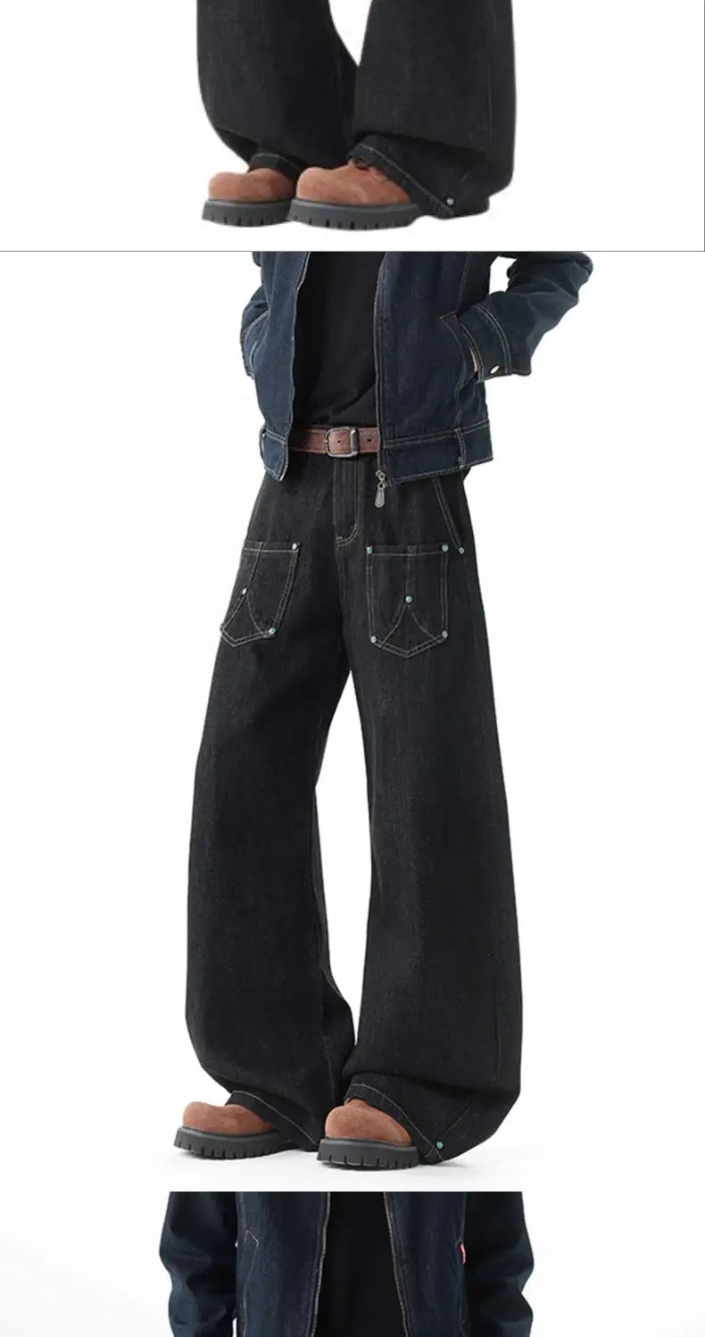 PENDRA Black Bright Line Jeans