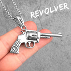 PENDRA Gun Boyfriend Steel Necklace