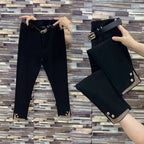 PENDRA Rhinestone Slim Waist Pants
